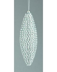 Silver Diamante Drop - 12cm