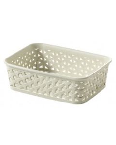 Curver My Style Rattan Tray Vintage White