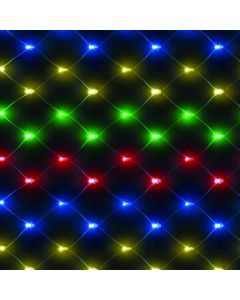 Chasing Net Lights 100 LEDs 1.2m - Multi Coloured