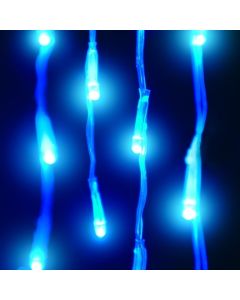 Snowing Icicle Lights 900 LED's - Blue/Ice White