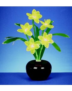 Fibre Optic Daffodils 3 Warm White LED - 43cm