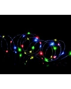 Premier Multi Action Battery Operated Microbrights 50 LED Multi Coloured