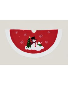 Premier Christmas Tree Snowman Tree Skirt - 90cm
