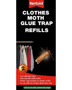 Rentokil - Clothes Moth Glue Trap - Twin Pack Refill