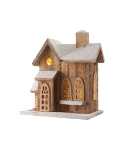 LED Indoor Wooden House - 5 Light Warm White - Design A