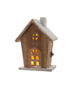 LED Indoor Wooden House - 5 Light Warm White - Design B