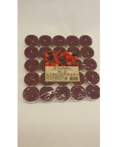 Price's Candles Tealights - Mixed Berries - Pack of 25