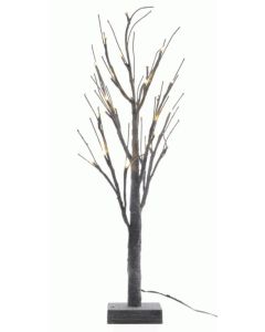 Kaemingk LED Grey Chalk Christmas Tree - Grey Chalk / Warm White - 240cm - 160 Lights