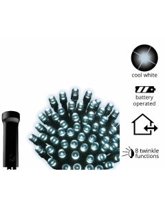 Kaemingk LED Outdoor Durawise Twinkle Lights - Cool White 3.5m - Battery operated