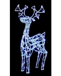 Acrylic Standing Reindeer 160 White LED - 1m