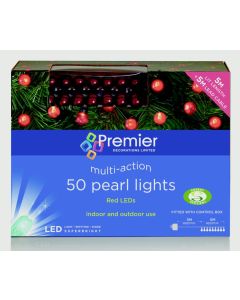 50 Multi Action Red LEDs - 50 Bulbs