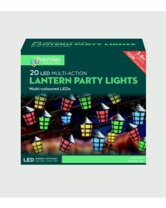 Multi Action Lantern Party Lights - 20 Bulb