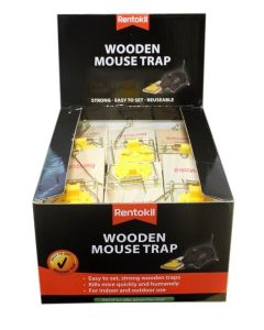 Rentokil - Wooden Mouse Trap - Single Loose Box