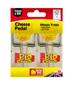 The Big Cheese - Cheese Pedal Mouse Traps - Twin Pack