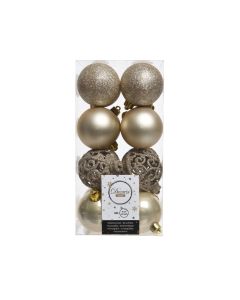 Shatterproof Mix Tube Baubles - Pearl