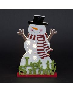 Battery Operated Let It Snow Table Decoration