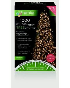 Premier Multi Action Treebrights With Timer 1000 LED Warm White/Green