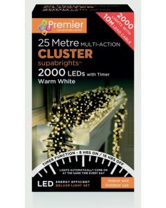 Multi-Action Clusters With Timer Warm White - 2000 LED