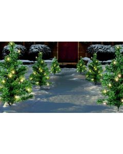 Premier LED Tree Path Lights - 6 Piece 15 Warm White LEDs