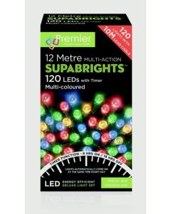 Multi-Action Supabrights With Timer Multicolour - 120 LED