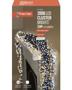 Premier Multi Action LED Clusters Timer White With Warm White 2000