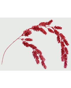 Red Glitter Pine Cone Spray - 69cm