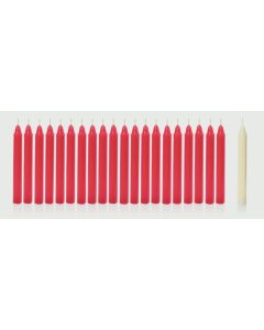 Premier Christmas Mini Red Or Ivory Candles In PVC Box 