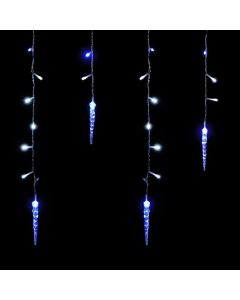 240 Ice Stick Icicle Lights - White/Blue LEDs