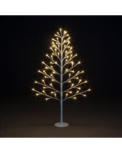 Lit 2D Tree With 72 Warm White LEDs - 90cm