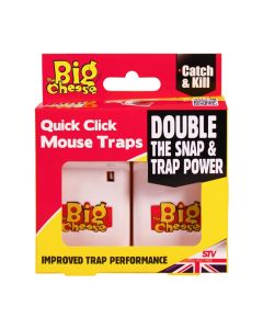 The Big Cheese - Quick Click Mouse Traps - 2 Pack