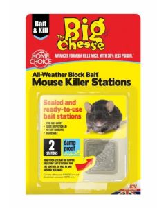 The Big Cheese Mouse Killer Stations - Twin pack
