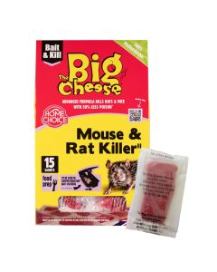 The Big Cheese Mouse & Rat Killer - 15 Pasta Sachets