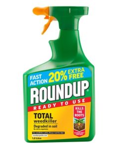 Roundup - Fast Action Ready To Use Weedkiller - 1L Plus 20% Extra Free