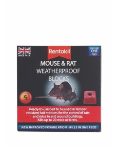 Rentokil - Mouse & Rat Weatherproof Blocks