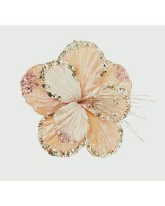Gold Hibiscus Flower - 20cm