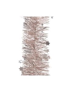 4 Ply Star Garland Tinsel - 270cm Blush Pink
