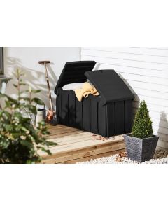 Strata - Outdoor Garden Storage Box - 322L - Black