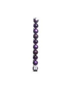 Shatterproof Plain Baubles - 6cm P/Purple
