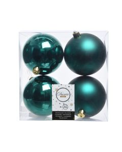 Shatterproof Plain Baubles - 10cm Emerald Green