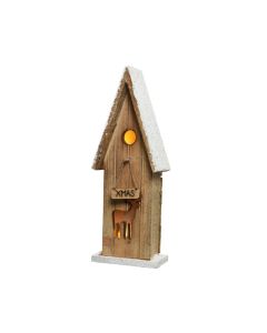 LED Wooden Bird House - Warm White