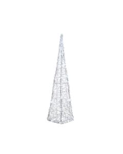 Kaemingk Christmas LED Acrylic Pyramid - 50 LEDs Cool White