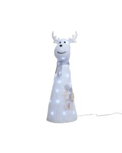 LED Acrylic Deer 51cm - 40 LEDs Cool White