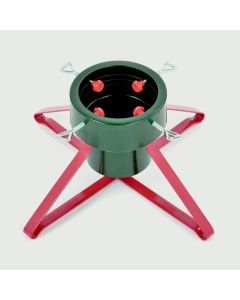 Real Tree Metal Stand - 46cm Green Red