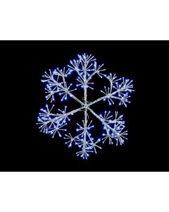 Premier Christmas Silver Starburst Snowflake 660 LEDs 90cm