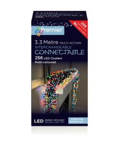 Connectable Cluster Lights - 256 LEDs Multi Coloured