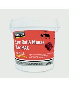 Pest-Stop - Super Rat And Mouse Killer - 15 x 10g