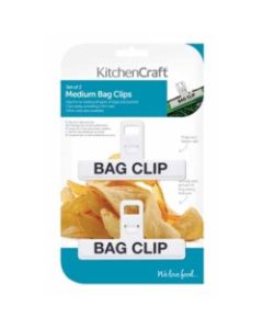KitchenCraft - Plastic Bag Clip - Medium - 2 Piece