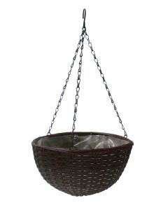Ambassador - Polyrattan Hanging Basket - 12"