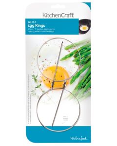 KitchenCraft - Round Egg Rings Stainless Steel - 2 Piece