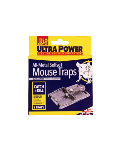Ultra Power - All Metal Self Set Mouse Trap - Twin Pack